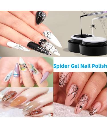 Shefave Spider Gel for Nail Art Drawing Gel Nail Polish Spider Gel Soak off UV LED Gel Polish DIY Gel Paint Design Point To Line Drawing And Painting Decoration Draw Silk Varnish for Nail Manicure Gold - Buy Online on GoSupps.com