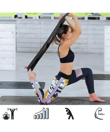 Laufe Stretch Band for Yoga & Pilates - 75cm Dehnhilfe with 3 Rings - Sustainable Pain Therapy & Fascia Training - Buy Online on GoSupps.com