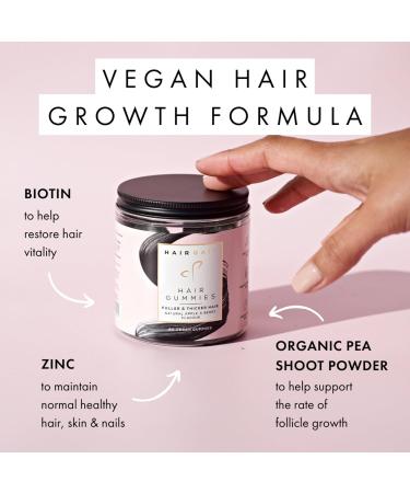 Hair Gain Biotin Gummies for Fuller Thicker Hair - Hair Growth Vitamins to Reduce Shed & Breakage - Chewable Hair Regrowth Supplement - 30 Days Supply - 60 Count - Buy Online on GoSupps.com