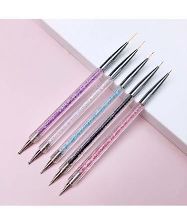 Mcduyant 5pc Nail Art Set: Polish Pens, Resin Palette, Holder, Mixing Palette, Brushes - Nail Design Kit - Buy Online on GoSupps.com