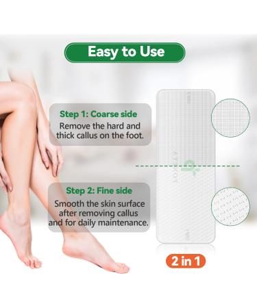 Nano Glass Foot File Callus Remover - Best Foot Care Pedicure Tool for Soft Feet - Travel-friendly Foot Scrubber for Men and Women (White) - Buy Online on GoSupps.com