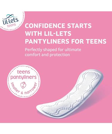 Lil-Lets Teens Liners x 16 - Petite & Slim Pantyliners for Girls & Teenagers | Unscented | Very Light Flow | Breathable & Vegan Friendly - Buy Online on GoSupps.com
