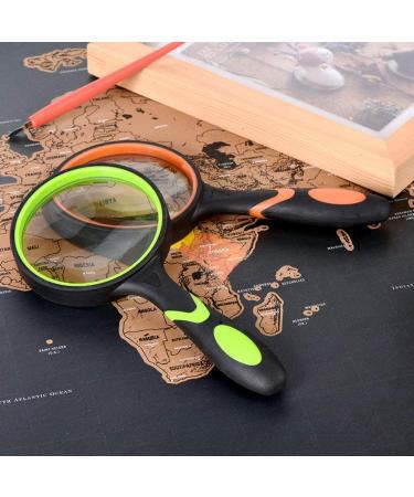 Ocim 10X Magnifying Glass Set - Handheld Reading Magnifier with 75mm Lens for Seniors and Kids - Buy Online on GoSupps.com