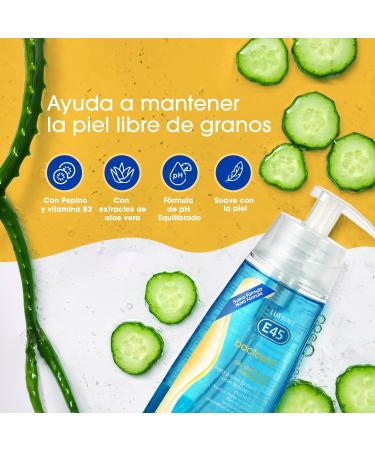 Lutsine E45 Purifying cleansing gel deeply cleanses oily and acneprone skin 200 ml - Buy Online on GoSupps.com