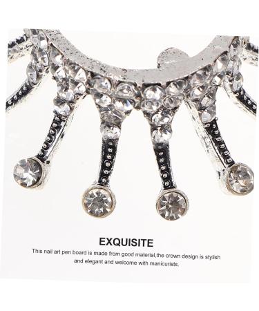 MAGICLULU Pen Nail Pen Holder liquid dappen dish nail art dish bowl nail liquid powder dish dotting pen holder powder dappen dish crystal holder Nail Art Pen Holder alloy crystal bowl Art 4x1.5cm As Shown 1 - Buy Online on GoSupps.com