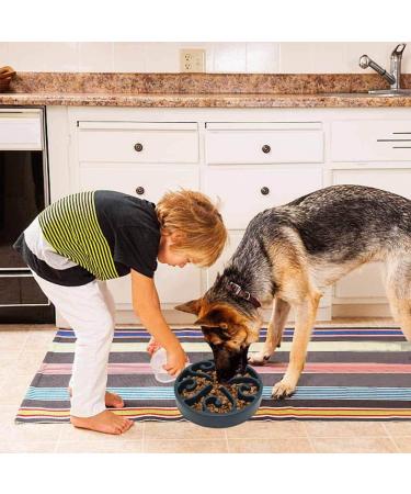 Slow Feeder Dog Bowl Pet Bowl Labyrinth Interactive Puzzle Bowls Slow Eating Medium-Sized Dog Food Bowl Anti-Swallowing Bloat Stop Grey - Buy Online on GoSupps.com