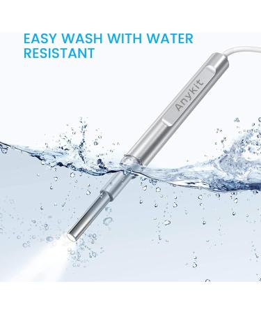 Anykit Ear Wax Removal Tool HD Otoscope for Android and PC - Ultra Clear View Ear Camera with LED Lights and Wax Remover - 3 Pack Ear Spoon Sets - Buy Online on GoSupps.com