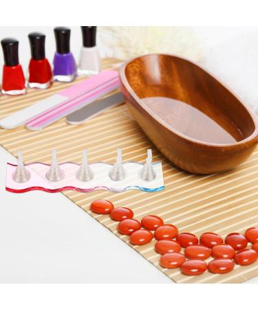 Healeved Press on Nail Stand Acrylic Nail Stand with Putty Set False Acrylic Nail Display Stand Fake Nail Tip Practice Holder False Nail Holder for Painting Manicure Tool Nail Salon Supplies - Buy Online on GoSupps.com