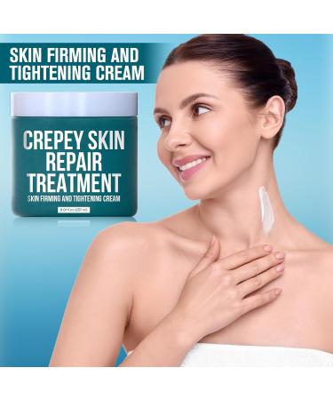 Crepey Skin Repair Treatment-Skin Tightening Cream for Body & Face | Firming Cream for Loose/Sagging Areas | Reduces Fine Lines Smooths Crepey Texture | All Types Deep Hydration Fast-Absorbing (2PCS) - Buy Online on GoSupps.com