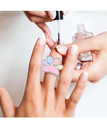 GALPADA Palette Annulaire 4 Pi ces pour Vernis Ongles Supports Argent s Accessoires Nail Art Ongles Professionnels et Amateurs - Buy Online on GoSupps.com