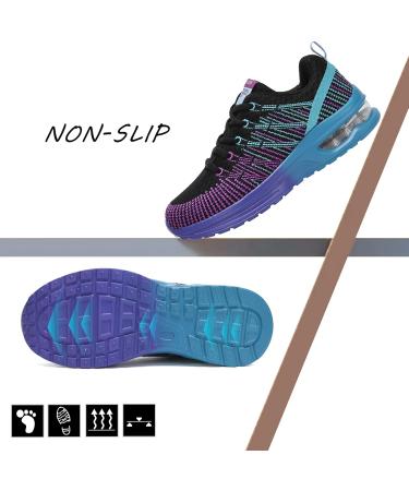 Neoker Women's Running Sneakers - Lightweight Breathable Sports Shoes | Slipproof Jogging Footwear (Gray Red Black) - Sizes 36-42 EU - Buy Online on GoSupps.com