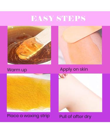 Sharonelle Soft Wax All Purpose Hair Removal Natural Depilatory Canned Wax for Sensitive Skin Canada-Made Melting Wax in Black color Canned Package (24PC Lavender) 500 ml (Pack of 24) Lavender - Buy Online on GoSupps.com