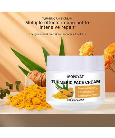 Turmeric Face Cream Face Moisturiser Anti Aging Cream for Radiant & Glowing Skin Dark Spot Corrector Remover for Face Natural Turmeric Cream Skin Care Moisturizing Erase Fine Lines Firming - Buy Online on GoSupps.com
