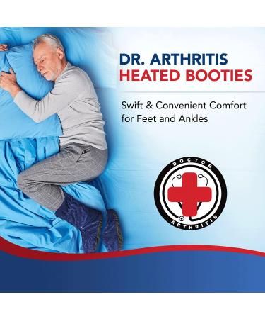 Copper Infused Foot Compression Sleeves/Plantar Fasciitis Socks + Doctor Written Handbook & Heated Booties in Blue - Buy Online on GoSupps.com