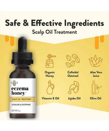 ECZEMA HONEY Soothing Scalp Oil - Natural Hair & Scalp Treatment (1 Oz) - Buy Online on GoSupps.com