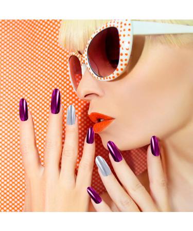 MELLIEX 8 Jars Metallic Glitter Powder - Chrome Pigment for Stunning Nail Art Decoration | Bright Color Mirror Effect - Buy Online on GoSupps.com