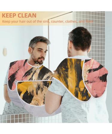 Geometric Tiger Pattern Beard Bib Apron - Men's Beard Hair Catcher | Perfect Gifts for Father's Day Anniversaries & Christmas - Buy Online on GoSupps.com