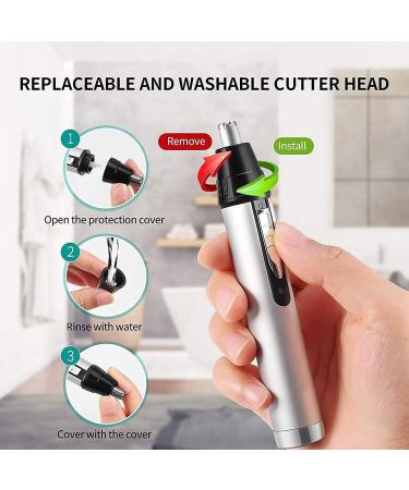 Buy 4-in-1 Electric Ear Nose Hair Trimmer for Men & Women - Waterproof USB Rechargeable Facial Hair Remover - Buy Online on GoSupps.com
