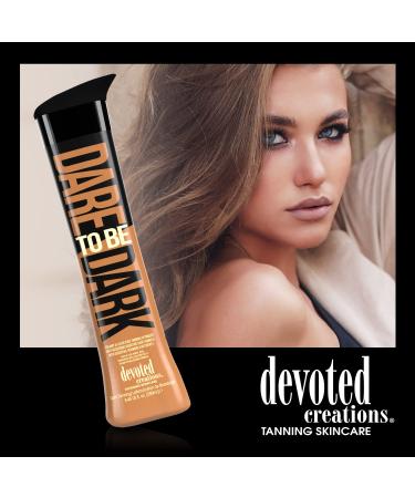 Devoted Creations Dare to be Dark Tanning Lotion - Anti-Reddening Sensitive Skin Formula with Vitamins - 8.45 oz | Shop Internationally - Buy Online on GoSupps.com