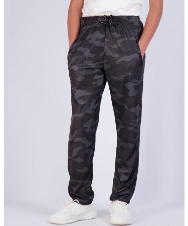 Real Essentials Boys' 3-Pack Mesh Active Sweatpants Set - Large | Pockets & Drawstring | Open Bottom - Buy Online on GoSupps.com