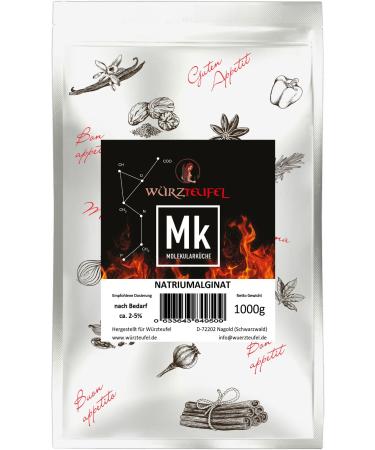 Pure Alginate Sodium Alginate Algic Acid E401 Molecular Cooking Sachet 1000g (1kg)