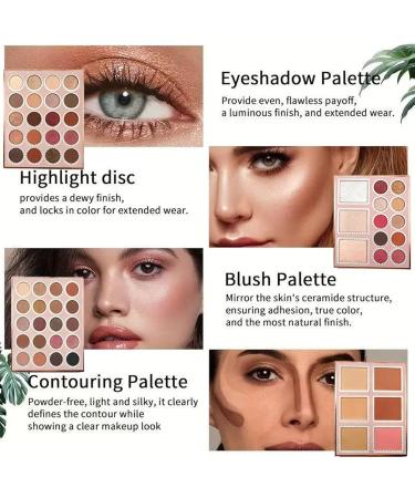 Palette Livre de Maquillage - Palette de Maquillage Multifonctionnelle Blush Naturel pour Joues | Illuminateur Longue Tenue pour tudiants D butants Professionnels Mari es Amoureux de Beaut Rou - Buy Online on GoSupps.com