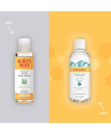 Burt's Bees Natural Acne Solutions Clarifying Toner - Salicylic Acid Facial Toner for Acne-Prone Skin | 100% Natural Skin Care | 5 fl. oz - Buy Online on GoSupps.com
