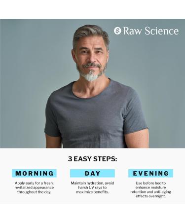 Men's Anti-Aging Face Cream - Retinol Moisturizer with Collagen & Hyaluronic Acid | Day & Night Skin Care - 1.7 Oz - Buy Online on GoSupps.com