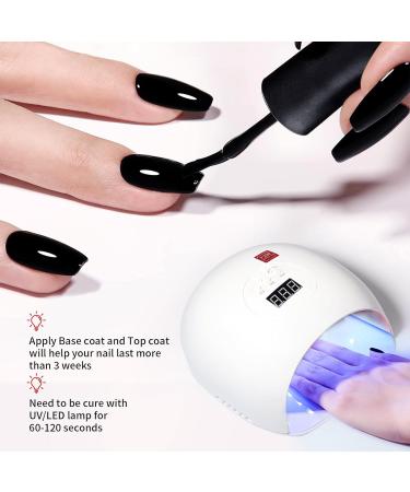 Buy 15ML Soak Off Black Gel Nail Polish | DIY Nail Art & Manicure | International Shipping - Buy Online on GoSupps.com