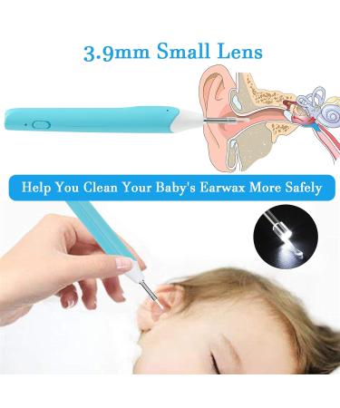 3.9mm Otoscope Ear Endoscope for Ear Wax Removal - HD Waterproof Inspection Camera with 6 Lights for Kids & Adults - Compatible with Android iPhone - Blue - Buy Online on GoSupps.com