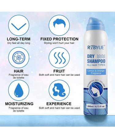 SHIFAKOU Collagen-infused Waterless Dry Shampoo - Adds Volume and Shine, Cleanses and Refreshes Fine, Oily Hair - Sulfate and Cruelty Free - Lemon & Orange - 6.73oz - Buy Online on GoSupps.com