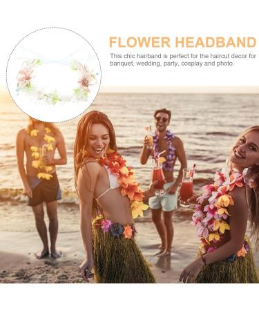 Beaupretty Decor Hair Jewelry Hair Bands Hair Ties Wreath Flower Garland Headbands Floral Headband Flower Headband for Women Flower Headband for Bridal Wedding Metal Hair Accessories Bride - Buy Online on GoSupps.com