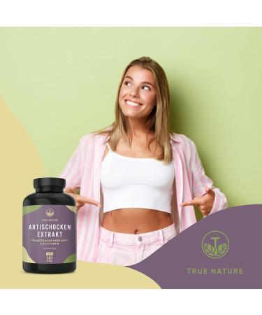 Artichoke Extract High Dose 360 Capsules - 2400mg (60mg Cynarin) - Vegan Lab Tested - 90 Days Supply - True Nature - Buy Online on GoSupps.com