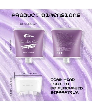 Comblor Purple Temporary Hair Dye for Kids - Wash Out Hair Chalks for Dark Hair, Perfect for Birthday, Christmas, Halloween & Crazy Hair Day - Buy Online on GoSupps.com