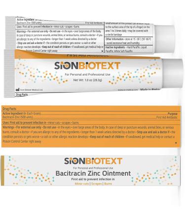 Buy Bacitracin Zinc Ointment - 1 oz First Aid Antibiotic Cream for Cuts Scrapes & Burns - Fast Healing & Wound Care Solution - Buy Online on GoSupps.com