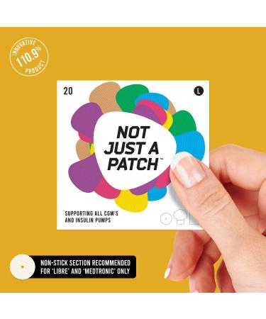 X-Patch CGM Sensor Patches (20 Pack) for Dexcom G6, Omnipod & Freestyle Libre 2 - Water Resistant & Durable - Multi Colored - Buy Online on GoSupps.com