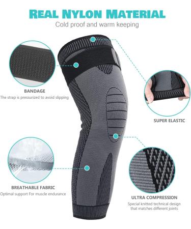 DAFUZ Tourmaline Self-Heating Knee Sleeve XL - Acupressure Shaping Knee Pads - Buy Online on GoSupps.com
