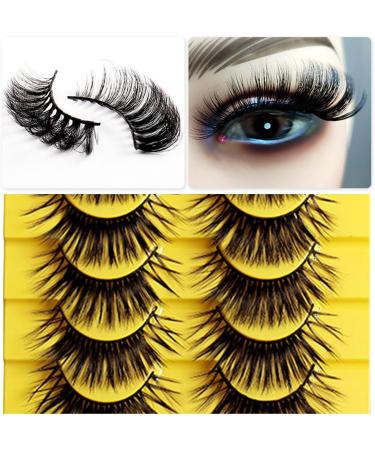 FAIRYGATE Eyelashes Waterproof Thick Fluffy Reusable Eyelash Strip Lashes Natural Look Soft Eye Lashes Thick Lash with Glue and Pink Tweezers B5323 FGJSTB5323 - Buy Online on GoSupps.com