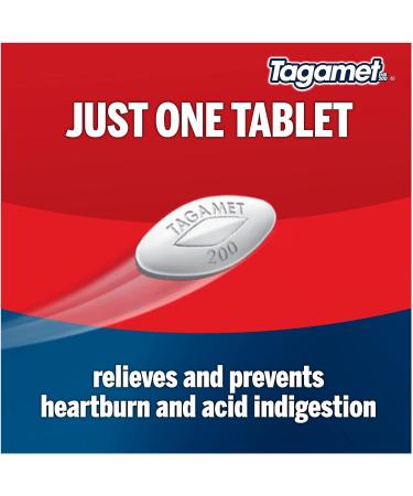 Tagamet HB 200mg Cimetidine Acid Reducer - 70 Count Heartburn Relief Tablets - Buy Online on GoSupps.com