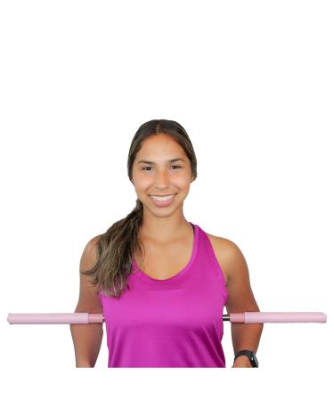 Aulo posture corrector  yoga sticks  yoga cross for stretching  stretching tool  retractable design  for adult and child  back brace  humpback correction (Pink)