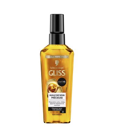 Schwarzkopf - GLISS - Precious Care Oil - Ultra-targeted repair - Provides resistance & nutrition - Haptiq System - Dry & Very Damaged Hair - 100% Stronger Hair - Intense Care - 75ml