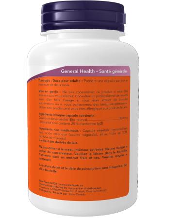NOW - Colostrum 500mg 25% IgG 120 Vegetarian Capsules - Buy Online on GoSupps.com