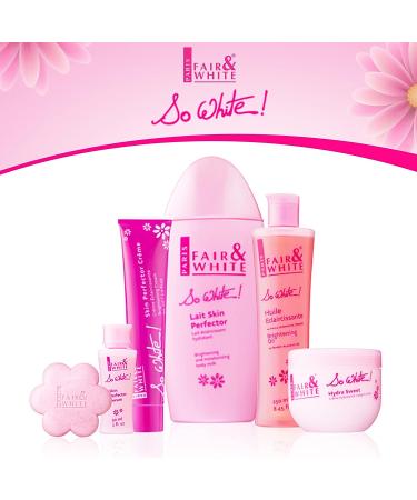 Fair & White So White Skin Brightening Soap 200g - Exfoliating Soap for Dark Spots on Body, Knees, Underarm - 7 oz - Buy Online on GoSupps.com