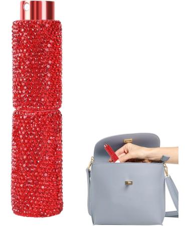 Perfume Spray Bottle Perfume Atomiser Diamonds Fragrance Empty Bottle Refillable Cosmetic Sprayer Portable Bling Crystals Rhinestones Glitter Spray Bottle for Outdoor Dating Travelling Red - Buy Online on GoSupps.com