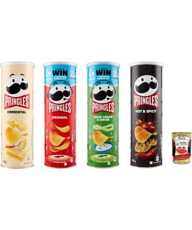  Italian Gourmet E.R. Pringles Party Mix | Mixed Chips Box | 18 cans of 4 different varieties (18 x 175 g) + Italian Gourmet Polpa 400 g - Buy Online on GoSupps.com