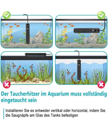 AQQA 500W Aquarium Heater - Adjustable Digital Temperature Control with LED Display | Ideal for Tanks 250-500L Turtles & More - Buy Online on GoSupps.com