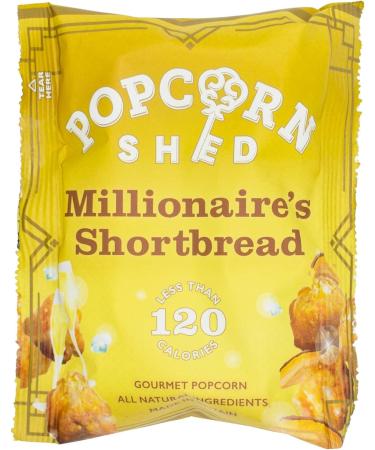 Popcorn Shed Millionaire's Shortbread Popcorn Snack Pack 24g Pack of 16 Caramel Shortbread Popcorn with Milk Chocolate Natural & Vegetarian Lunch Box & Movie Night Snacks - Buy Online on GoSupps.com