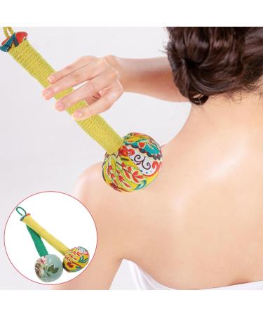 Minkissy Body Massage Tools - 2-Piece Manual Massage Hammer & Soft Cotton Ball | Ultimate Muscle Relaxation & Pain Relief Device (25x11cm) - Buy Online on GoSupps.com