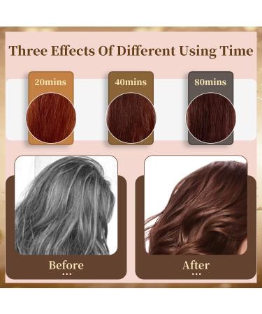 MOHOPE Reddish Browning Shampoo 14.1 Fl Oz (400ml) | 100% Grey Coverage 3 In 1 Hair Dye | Semi Permanent Lasts 30 Days | Natural, Ammonia-Free Formula | 20-Minute Application - Buy Online on GoSupps.com