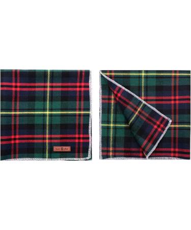 Shop Lionet Paws Christmas Dog Bandana - Checkered Green Triangular Scarf for Small Medium & Large Dogs (1-Pack) - Buy Online on GoSupps.com